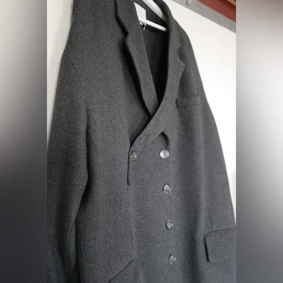 Tibi Wool Viscose Car Coat - Dark Heather - Picture 4 of 9